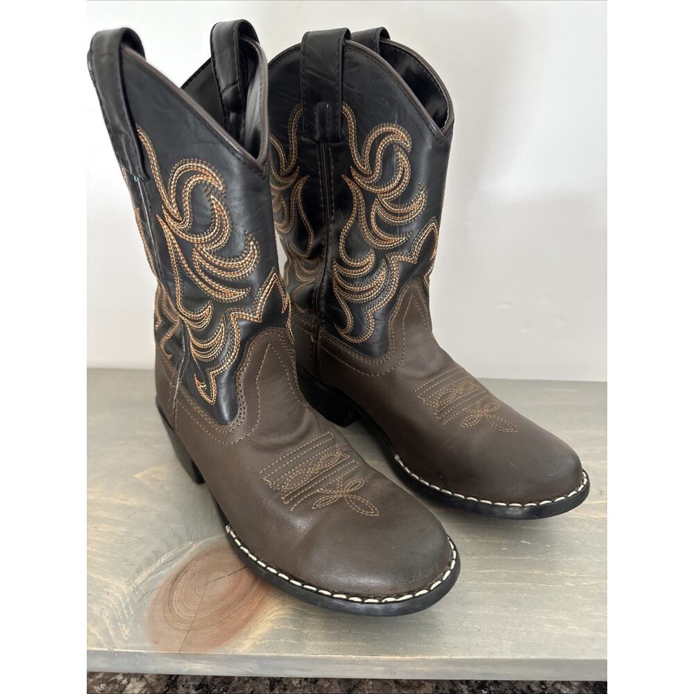 Youth Smokey Mountain Boots Brown- Size 1 - Style 1575C - EUC